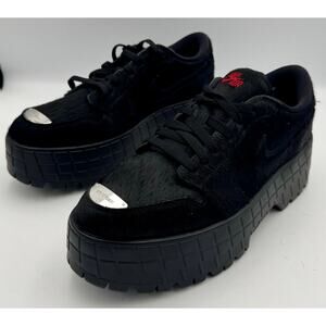 Nike Air Jordan 1 Brooklyn Low Pony Hair Shoe US 12W 10.5M  IB7210-006 # 297-56